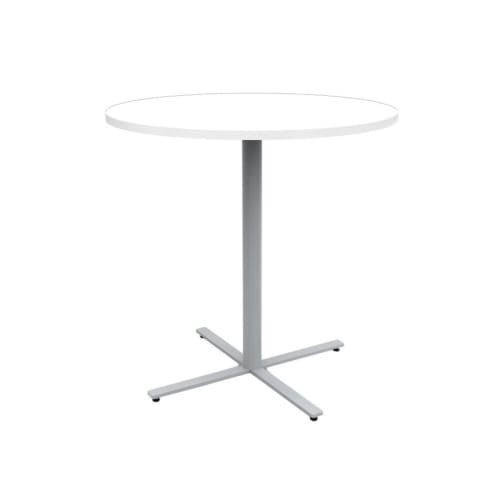 JURNI 42" Bistro Table with Round Top, Designer White